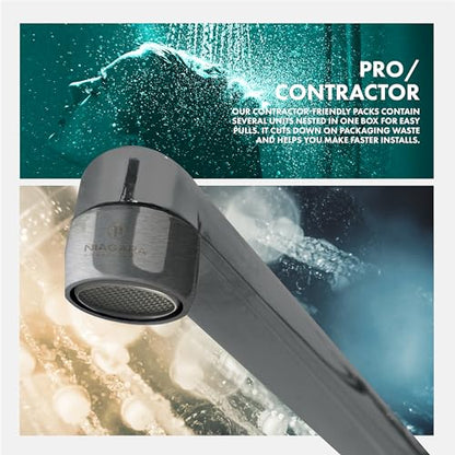 Niagara Conservation N3210BBN-PC-TU 1-Spray 1 GPM .94-in. Pressure-Compensating Bubble-Spray Faucet Aerator Brushed Nickel, 6-Pack | Bathroom Sink and Kitchen Sink Aerator for Home Improvement - color: Brushed Nickel, style: 1.0 GPM (Bubble)