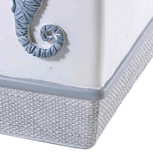 Avanti Linens - Tissue Box Cover, Coastal Home Decor, Caicos - size: Tissue Box Cover
