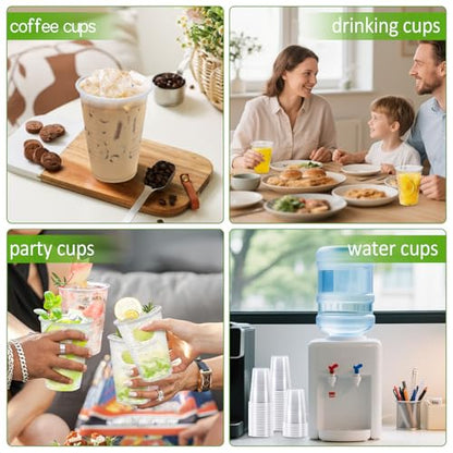 SIUQ 2000 Pack 9 oz Clear Plastic Cups, Bulk Disposable Water Cups 9 Ounce | Perfect For Parties, Picnics, BBQs, Weddings, Travel, Holidays. Use For Water, Juice, Soda, Coffee, Tea, Cocktails - style: 9 oz-2000pack