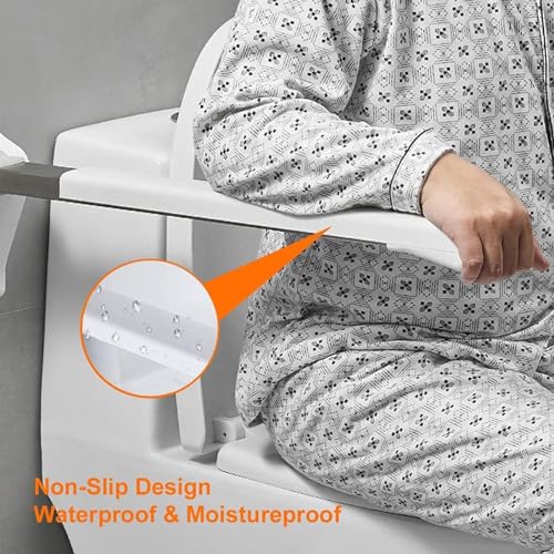 CEEBUS Bathroom/Toilet Handrail, Foldable Drop Down Toilet Rail Support, Bathroom Grip Wall Mounted Safety Grab, Stainless Steel Modern Handrail