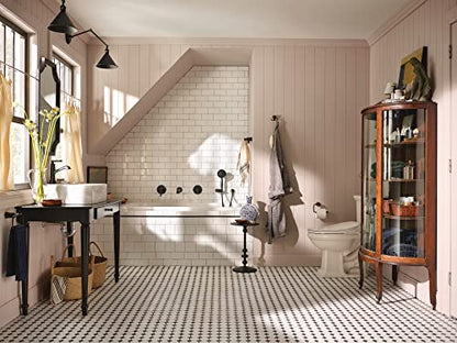Moen Dartmoor Matte Black Decorative Hand Towel Holder, YB2186BL