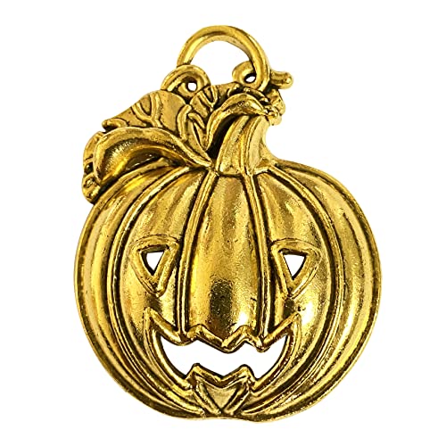 Set of 12 Halloween Smiling Pumpkins Shower Curtain Hooks Ring Stainless Steel Rustproof Bathroom Kids Room Fashion Home Decor (Gold) - color: Gold