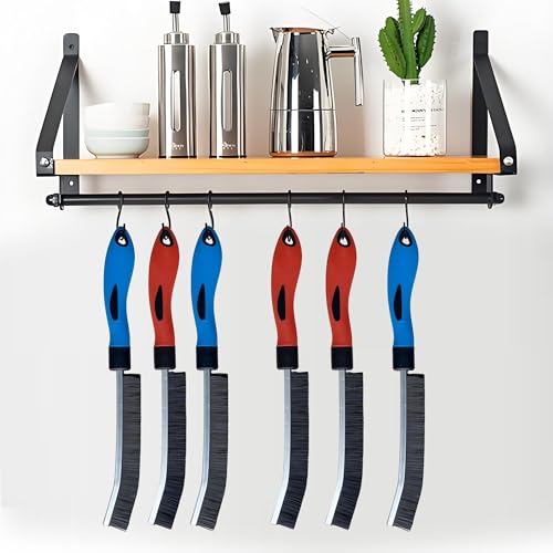 Gap Cleaning Brushes,Small Conner Crevice Cleaner Essentials Home Cleaning | Crevice Brushes for Women Men, Hard Bristle Small Space Scrub for Household House Bathroom Kithen Window Shower Sink - color: 6pcs New Model