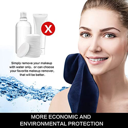 Microfiber Facial Cloths Fast Drying Washcloth 12inch x 12inch (6pack, Navy Blue) - color: Navy Blue, size: 1 Count (Pack of 6)