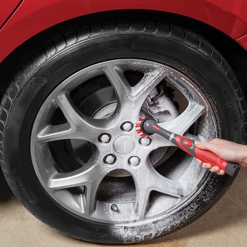 Rubbermaid Reveal Power Scrubber 5-Piece Kit, Cordless Electric Battery Powered Spin Scrub Brush, Water Resistant, for Home/Kitchen/Bathroom/Grout/Tile/Shower/Tub - style: 5-Piece Kit