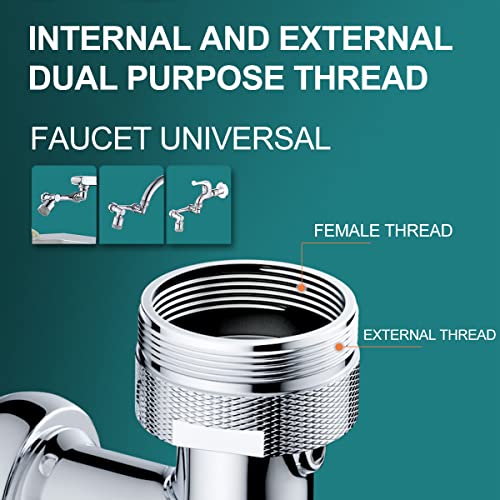 1080° Faucet Extender For Bathroom Sink, Rotating Faucet Extender Aerator, Swivel Faucet Attachment, 1080 Degree Rotatable Faucet Aerator (Single-Mode) - color: Single-Mode