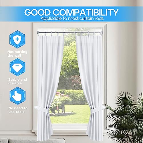 Tension Curtain Rod silver 1PCS Tension Rods for Windows 30 to 64 Inch Spring Curtain Rod Adjustable Tension Rod Tension Curtain Rod of Bathroom Window Curtain Rod Non Slip - color: Silver, size: 30-64 inch 1pcs