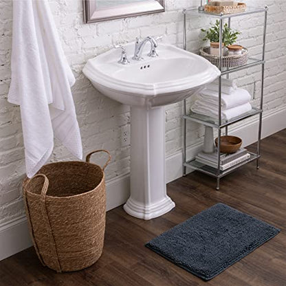 Mohawk Home Classic Cotton Ii Charcoal 2' x 5' Bath Mat - color: Charcoal Grey, size: 2' x 5' (Rectangular)