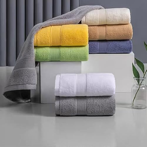JININQ 2 Piece 100% Cotton Soft Hand Towels 13.4" x 29.5",Premium Face Towels Set for Bathroom,Gym,Home (Blue) - color: Blue