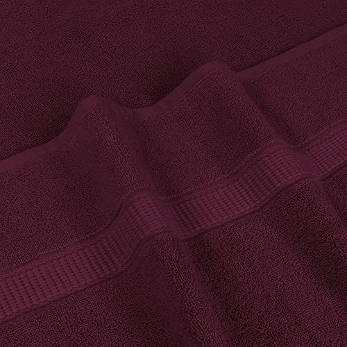 Utopia Towels Luxurious Jumbo Bath Sheet 2 Piece, 600 GSM, 35 by 70 Inches, 100% Ring Spun Cotton, Highly Absorbent and Quick Dry Extra Large Bath Towel, Super Soft Towel, Burgundy - color: Burgundy, size: 2 Piece Bath Sheet