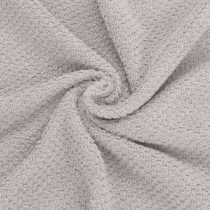 Feather & Stitch 100% Cotton 625 GSM Bath Towel Set of 6, Ultra Soft Highly Absorbent 2 Bath Towels, 2 Hand Towels & 2 Washcloth - Luxury Quick Dry Shower Towels (Silver) - color: Silver