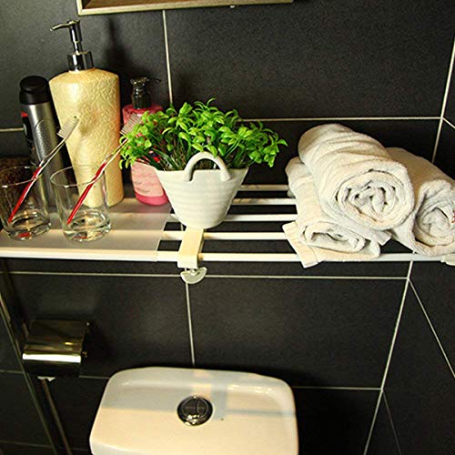 Adjustable Shelf Organizer Expandable Closet Shelf and Rod with No Drilling for Wardrobe Cupboard Kitchen Bookcase (22.1" - 37.4") - size: 22.1" - 37.4"