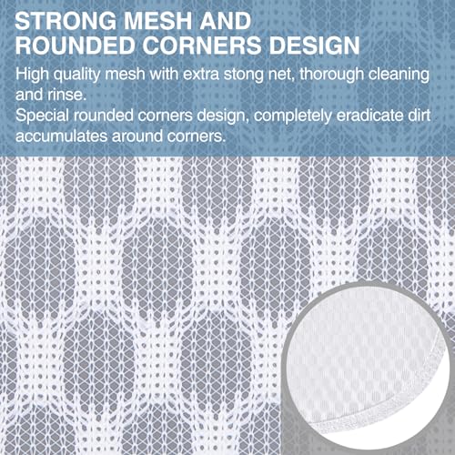 3 pcs Durable Honeycomb Mesh Laundry Bags for Delicates 12" x 15" (3 Medium) - size: 3 Medium