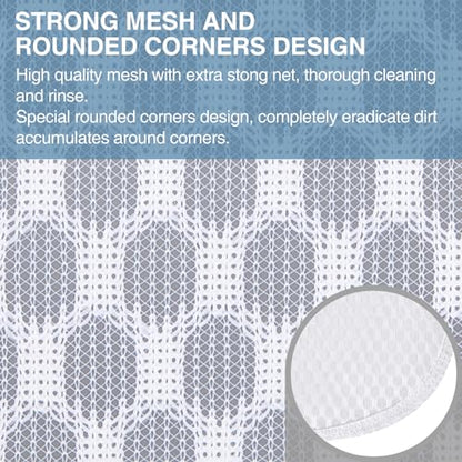 3 pcs Durable Honeycomb Mesh Laundry Bags for Delicates 16" x 19" (3 Large) - size: 3 Large