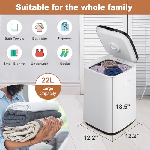 Towel Warmers for Bathroom - Smart Towel Warmer Bucket with Timer & Delay Start, 3 Heating Modes & LED Touchscreen - Towel Heater for Towels, Blankets, Robes, Spa (14L) - size: 14L