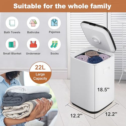 Towel Warmers for Bathroom - Smart Towel Warmer Bucket with Timer & Delay Start, 3 Heating Modes & LED Touchscreen - Towel Heater for Towels, Blankets, Robes, Spa (14L) - size: 14L