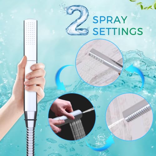 16x26" Rainfall Full Body Digital Shower System with LED Light Remote | Luxury Temperature Display Shower Faucet Set with 4 Body Jets & Dual Function Handheld Shower, Chrome - color: Chrome, style: 16x26"+4 jets