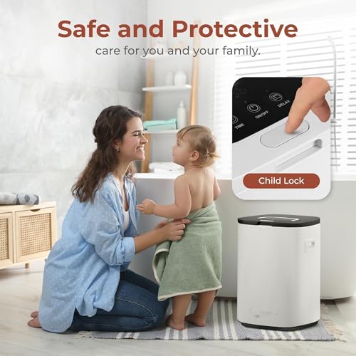 Bucket-23L Capacity Hot Warmer with Timer Function, Fits Up to Two Oversized Towels for Bathroom(Black) - color: Black