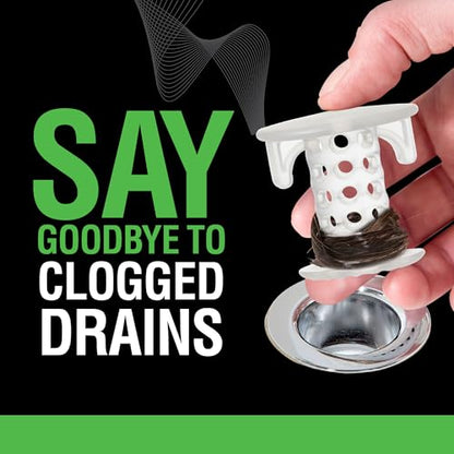 SinkShroom SSCLE988 The Revolutionary Sink Drain Protector Hair Catcher/Strainer/Snare, Clear - color: Clear