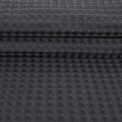 River Dream 36" W Stall Waffle Weave No Hook Shower Curtain with Snap-in Liner,Cotton Blend Fabric Shower Curtain for Bathroom,Black,36Wx74L - color: Black, size: 36"W x 74"L (Pack of 1)