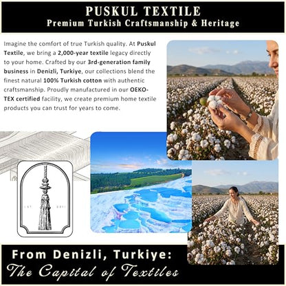 PÜSKÜL Natural 100% Turkish Cotton Waffle Kitchen and Hand Towels, 3-Piece | Beige, 32x16" Large, Premium 3D Honeycomb Weave Soft Absorbent Quick-Dry Lint-Free Dish Towel, Oeko-Tex Made in Turkey - color: Beige, size: Kitchen & Hand Towels Pack of 3