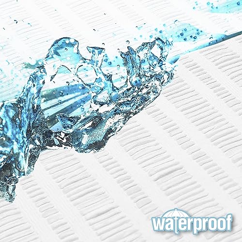 Aiyufeng Moga Stall Fabric Shower Curtain Waterproof, Soft & Lightweight Small Shower Curtain with Texture for Narrow Stall Size, Machine Washable, 36" Wx72 L, White - color: White, size: 36"W x 72"L (Pack of 1)