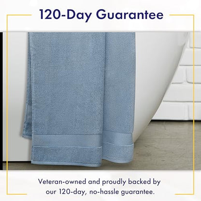 Alusa Home Ultra Soft & Plush Viscose from Bamboo Bath Sheets - 700 GSM Pack of 2 - Extra Large 70x35 in - Super Absorbent & Quick Drying (Chambray) - color: Chambray, size: 2pc Bath Sheets