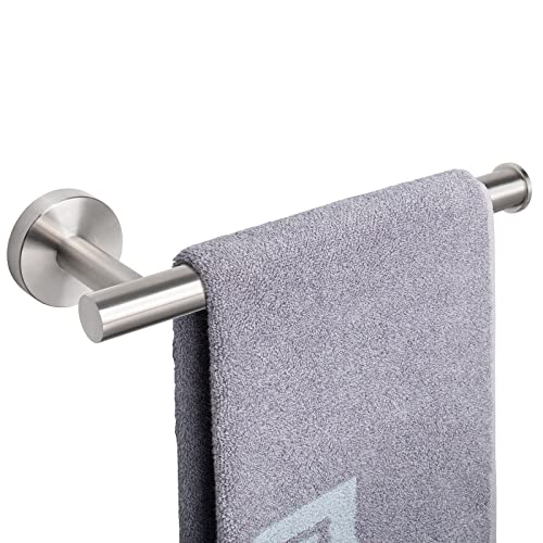 NearMoon Hand Towel Holder/Towel Ring, Thicken Stainless Steel Hand Towel Bar for Bathroom, Rustproof Wall Mounted Towel Rack, Contemporary Style Bath Accessories, 9 Inch (1 Pack, Brushed Nickel) - color: Brushed Nickel
