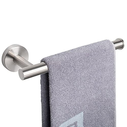 NearMoon Hand Towel Holder/Towel Ring, Thicken Stainless Steel Hand Towel Bar for Bathroom, Rustproof Wall Mounted Towel Rack, Contemporary Style Bath Accessories, 9 Inch (1 Pack, Brushed Nickel) - color: Brushed Nickel