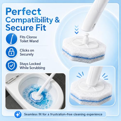 50 Pack Wand Refill for Clorox – Water-Activated Cleaning Liquid, Rich Foam, Fresh Scent, Sturdy & Non-Breakable, Disposable & Easy to Use - color: 50 Pack