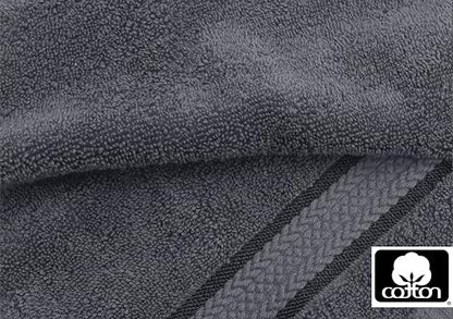 COTTON CRAFT Ultra Soft 6 Piece Towel Set - 100% Cotton Towels - Charcoal | Absorbent 580 GSM Quick Dry Everyday Premium Luxurious Bathroom Towels - 2 Large Bath Towels, 2 Hand Towels, 2 Washcloths - color: Charcoal, size: 6 Piece Towel Set