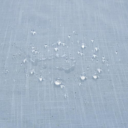 KOUFALL Light Blue Waterproof Linen Fabric Shower Curtain for Bathroom 36x72 Inches Long - color: Light Blue, size: 36"W x 72"L (Pack of 1)