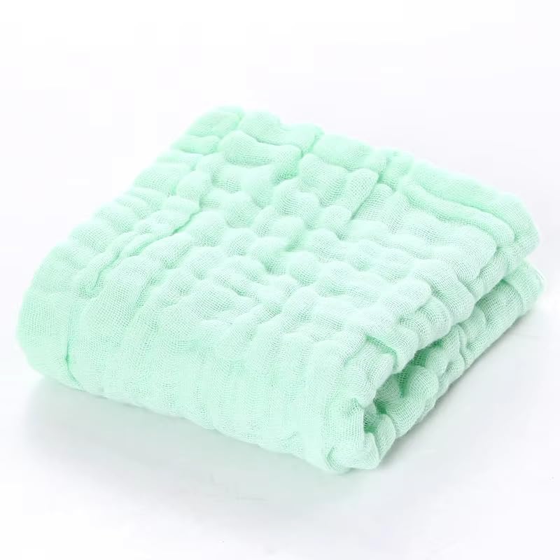 Muslin Baby Washcloths – 6 Pack Organic Cotton Face Towels for Newborns – Ultra-Soft, Reusable & Absorbent – Gentle on Sensitive Skin – Unisex Baby Gift Set