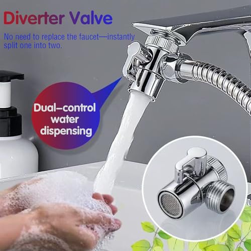 Handheld Bidet Sprayer Toilet Bathroom Douche Cloth Washing Diaper Cleaning Shower Head with 59in Hose and G1/2, 55/64", 15/16" Faucet Adapters, Hair Washing, Dog Shower and More