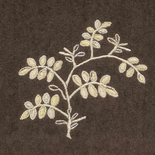 Avanti Linens - 3pc Towel Set, Soft & Absorbent Cotton Towels (Willow Collection, Mocha) - color: Willow Mocha, size: 3 Pack Towels