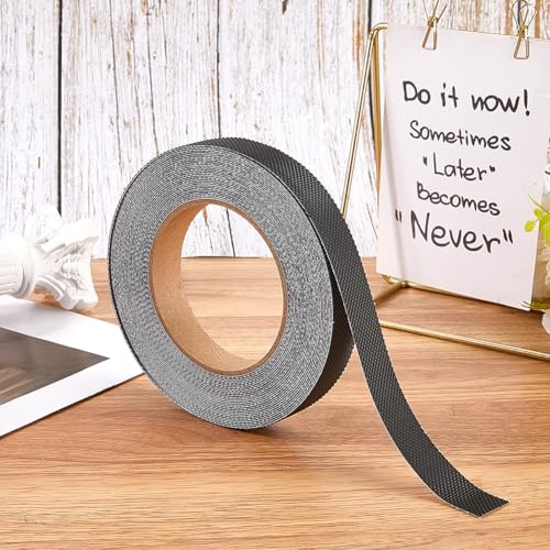 CREATCABIN Grip Tape Roll Waterproof Black Grip Tape Safety Non Skid Strips for Furniture Anti Slip Mobile Device Grip Fixed Outdoor Stairs Home Bathtubs Bathroom Floor Kitchen Adhesion Use 394x0.8in - style: black