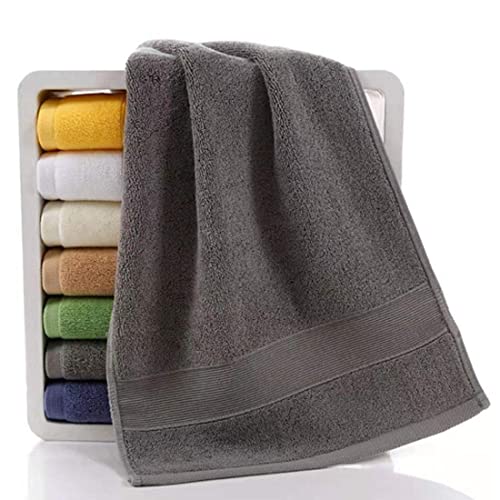 Lchkrep Bathroom Hand Towels (14x30 inch), Home Soft 100% Cotton Super Soft Highly Absorbent Hand Towels for Bath, Hand, Face, Gym and Spa (Gray-2 Pack) - color: Gray-2pack