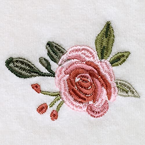 Avanti Linens - Fingertip Towel, 100% Soft & Absorbent Cotton Towel, Floral Home Decor (Spring Garden)