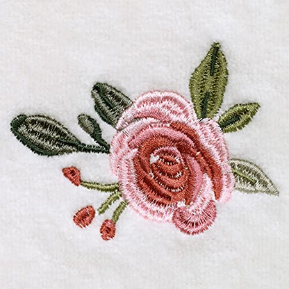 Avanti Linens - Fingertip Towel, 100% Soft & Absorbent Cotton Towel, Floral Home Decor (Spring Garden)