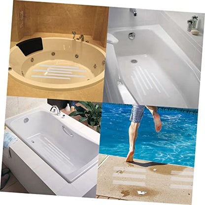 LABRIMP 36pcs Non-Slip Bath Safety Strips 2cm x 38cm Waterproof Adhesive Anti-Slip Treads for Bathtubs Showers and Stairs for Bathroom Use - size: 38X2cm