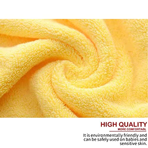 Lchkrep Bathroom Hand Towels (14x30 inch), Home Soft Cotton Super Soft Highly Absorbent Hand Towel for Bath, Hand, Face, Gym and Spa,(Yellow 2 Pack) - color: Yellow-2pack