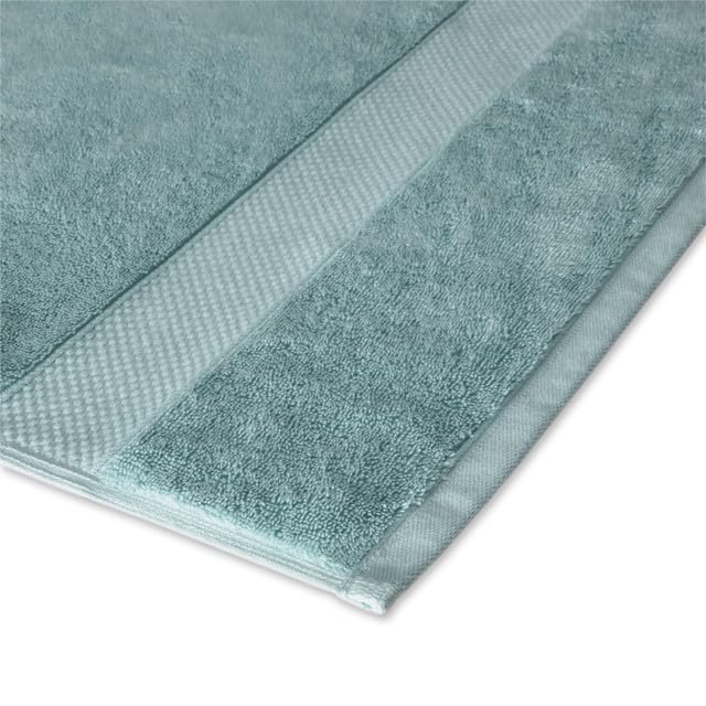 Maisonette Loft Egyptian Cotton Turkish Bath Towels, Soft, Absorbent, Ideal Quick Dry Large Luxury Bath Towel Set for Shower (30" x 58", 4 Pack), Turquoise - color: Turquoise, style: Bath Towel Set of 4 - 30 x 58