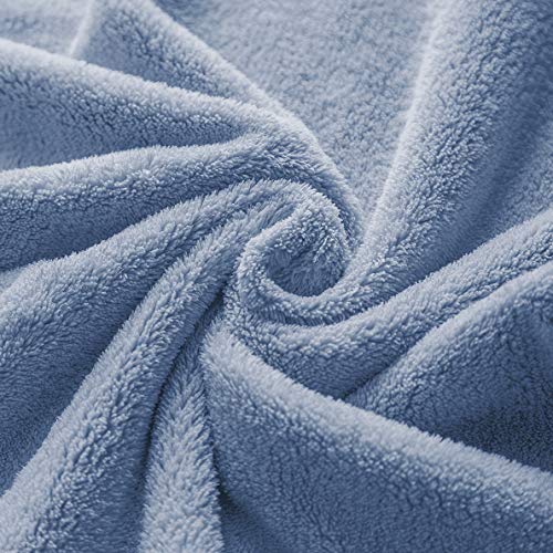 Xinrjojo 4 Piece Quick-Dry Microfiber Towel Sets, Super Soft and Absorbent Bathroom Hotel Gym Great Shower Towels - Navy - color: Navy