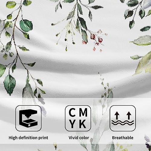 Giwawa Green Eucalyptus Hand Towels Set of 2 Sage Leaves Soft Absorbent Small Bath Towel Kitchen Dish Guest Towel for Bathroom Hotel Gym Spa - color: Eucalyptus Leaf
