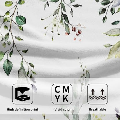 Giwawa Green Eucalyptus Hand Towels Set of 2 Sage Leaves Soft Absorbent Small Bath Towel Kitchen Dish Guest Towel for Bathroom Hotel Gym Spa - color: Eucalyptus Leaf
