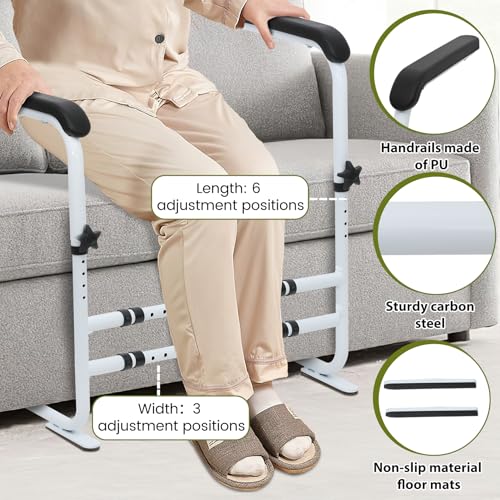 Couch Stand Assist, Height and Width Adjustable Chair Assist, Help The Elderly、Disabled and Pregnant Women to Stand, for Sofas、Toilets, Couch Rails for Elderly Adults Safety, Non-Slip