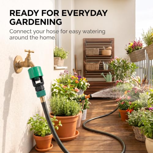 Green Universal Connector Pipe Connector, Watering Hose Adapter Kitchen Pipe Connector Faucet Adapter, Watering Accessories Hose Connector, Home Kitchen for Garden, Hose Connectors and Accessories