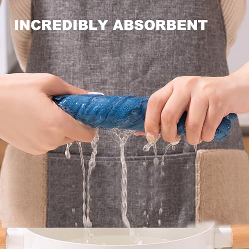 JOYMOOP Fish Scale Streak Free Magic Glass Window Cleaning Cloth, Microfiber Cleaning Cloth, Reusable Absorbent Shiny Wipes, Microfiber Towels, Lint Free Dish Drying Polishing Towels, 5 pcs - color: Blue, size: 15.7"x11.8" - 5pcs