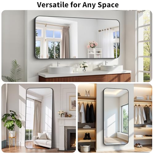 Koonmi Bathroom Wall Mirror,32x72 Inch Large Vanity Mirror for Over Sink - size: 72"L x 32"W