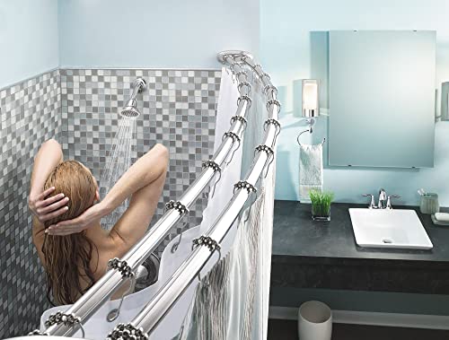 Moen SR2100CH Shower Curtain Rings, Pack of 12, Chrome